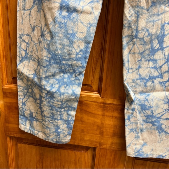 Brand New Rachel Comey x Target Jeans Blue White Marble Print High Rise Tapered - Picture 6 of 9